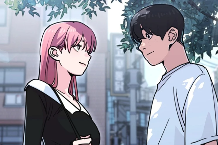 Baca Manhwa You Like Someone With That Face Chapter 50 Bahasa Indonesia, Kencan Pertama Noeul Kaku Banget!